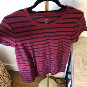 Striped Aerie real soft tee